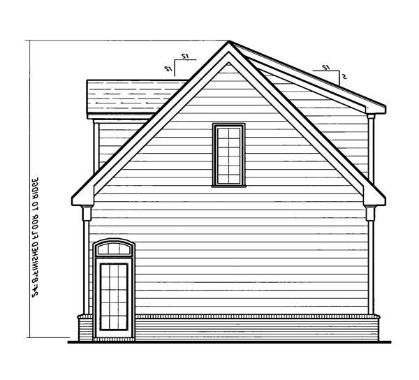 Rear Elevation image of HANSON III House Plan